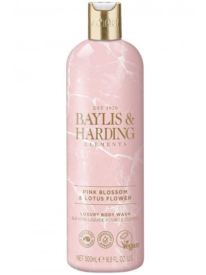 Sprchový gel Baylis & Harding Pink Blossom & Lotus Flower  růžové květy a lotos, 500 ml