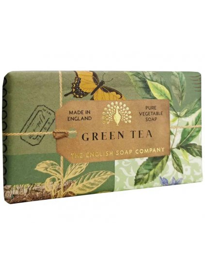 Luxusní tuhé mýdlo English Soap Company Green Tea  zelený čaj, 190 g