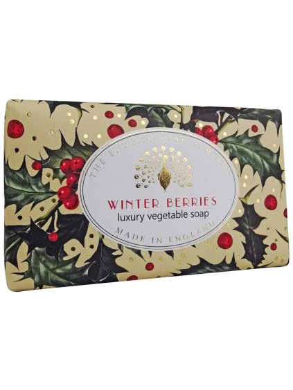 Luxusní tuhé mýdlo English Soap Company Winter Berries  zimní bobule, 190 g