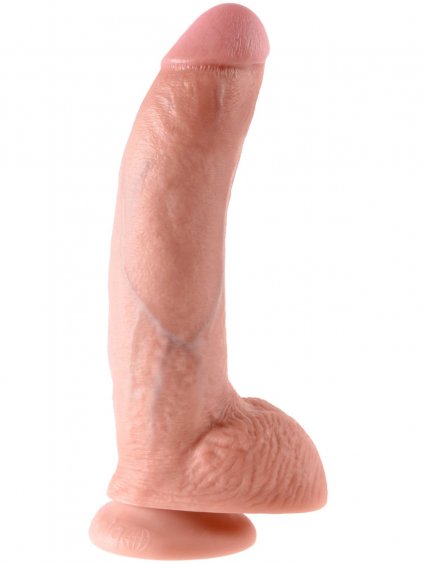 Realistické dildo s varlaty Pipedream King Cock 9"  25 cm