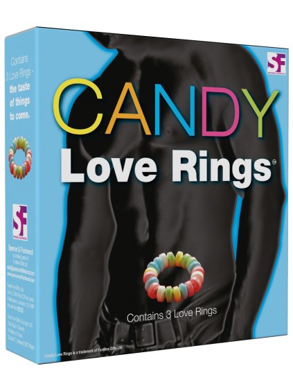 Kroužky na penis z bonbónů CANDY Love Rings  3 ks