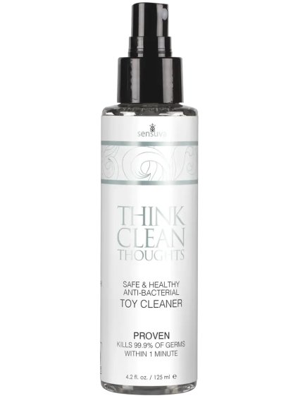 Antibakteriální sprej na erotické pomůcky Sensuva Think Clean Thoughts  125 ml