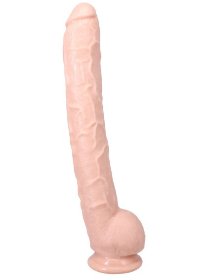 Realistické dildo s varlaty a přísavkou Dick Rambone