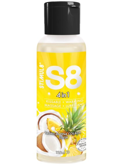 Lubrikační a masážní gel S8 4-in-1 Tropical Pina Colada Slush  125 ml