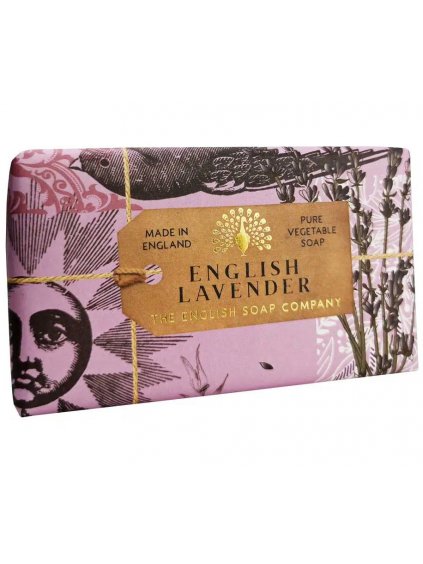 Luxusní tuhé mýdlo English Soap Company English Lavender  levandule, 190 g