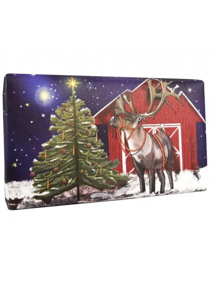 Luxusní tuhé mýdlo English Soap Company Christmas Reindeer  jedle a borovice, 190 g