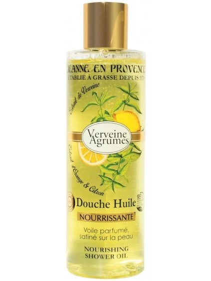 Vyživující sprchový olej Jeanne en Provence Verveine Agrumes  verbena a citrusy, 250 ml