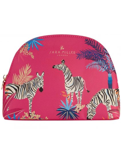 Střední kosmetická taška Heathcote & Ivory Tropical Zebras