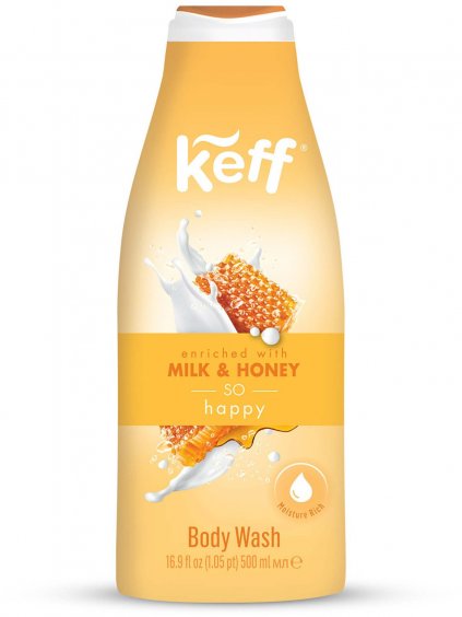 Sprchový gel Keff Milk & Honey  mléko a med, 500 ml