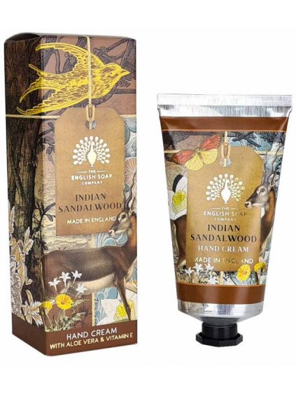 Krém na ruce English Soap Company Indian Sandalwood  santalové dřevo, 75 ml