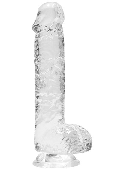 Realistické dildo s varlaty a přísavkou RealRock 6"