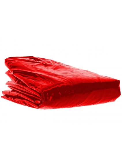 Červené vinylové prostěradlo Taboom  200 x 220 cm
