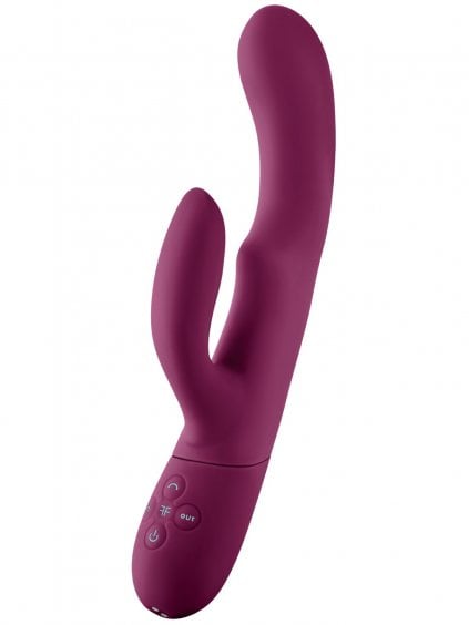 Vibrátor s pohyblivým králíčkem FemmeFunn Balai Dark Fuchsia