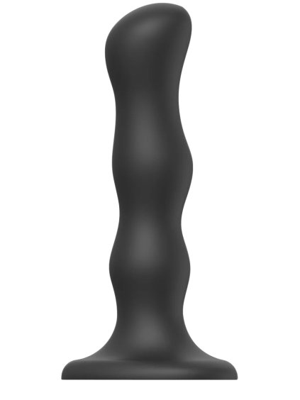 Dildo s přísavkou a pohyblivými kuličkami Strap-On-Me Black  (velikost M)