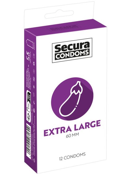 Extra velké kondomy Secura Extra Large  12 ks