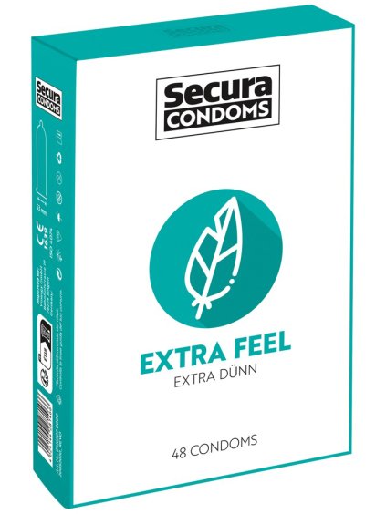 Extra tenké kondomy Secura Extra Feel  48 ks