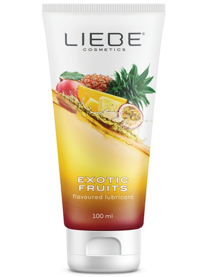 Ochucený vodní lubrikační gel Liebe Exotic Fruits  100 ml